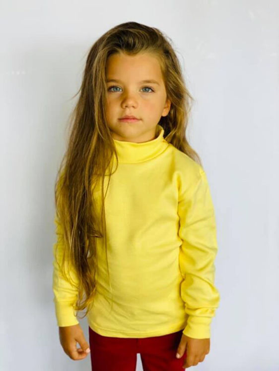 Picture of Bimbi E 100% HIGH QUALITY Cotton Thermal Turtlenecks YELLOW